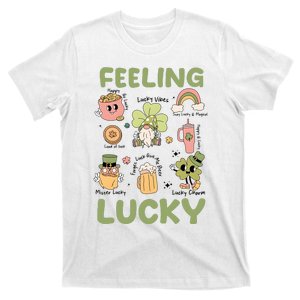 Feeling Lucky St PatrickS Day Lover Funny Drinking Team T-Shirt