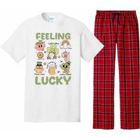 Feeling Lucky St PatrickS Day Lover Funny Drinking Team Pajama Set