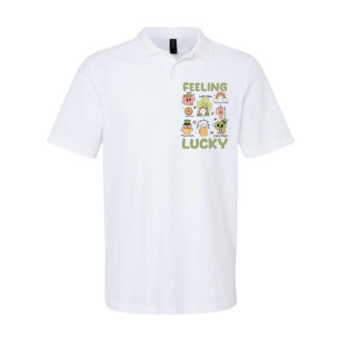 Feeling Lucky St PatrickS Day Lover Funny Drinking Team Softstyle Adult Sport Polo