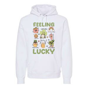 Feeling Lucky St PatrickS Day Lover Funny Drinking Team Premium Hoodie