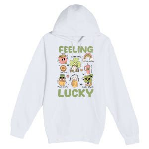 Feeling Lucky St PatrickS Day Lover Funny Drinking Team Premium Pullover Hoodie