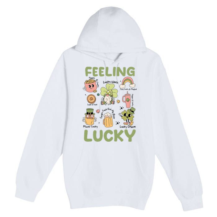 Feeling Lucky St PatrickS Day Lover Funny Drinking Team Premium Pullover Hoodie