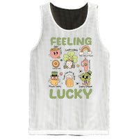 Feeling Lucky St PatrickS Day Lover Funny Drinking Team Mesh Reversible Basketball Jersey Tank