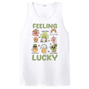 Feeling Lucky St PatrickS Day Lover Funny Drinking Team PosiCharge Competitor Tank