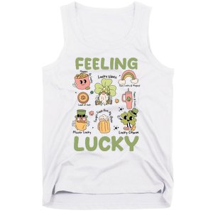 Feeling Lucky St PatrickS Day Lover Funny Drinking Team Tank Top