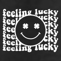 Feeling Lucky St Patricks Day Smile Face Emoji 7 Panel Mesh Trucker Snapback Hat