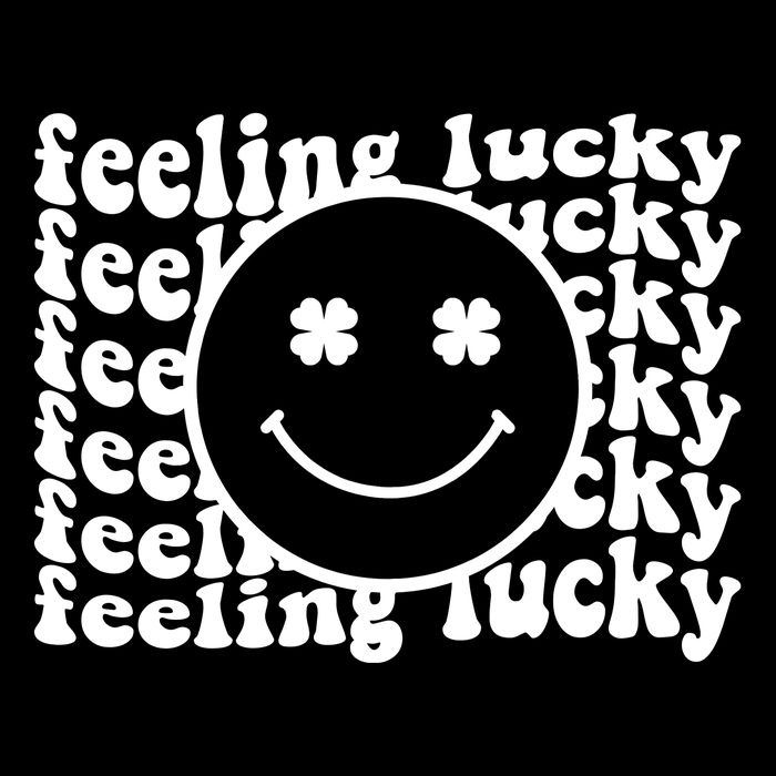 Feeling Lucky St Patricks Day Smile Face Emoji Tie-Dye T-Shirt