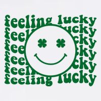 Feeling Lucky St Patricks Day Smile Face Emoji Cooling Performance Crew T-Shirt