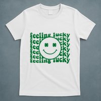 Feeling Lucky St Patricks Day Smile Face Emoji T-Shirt
