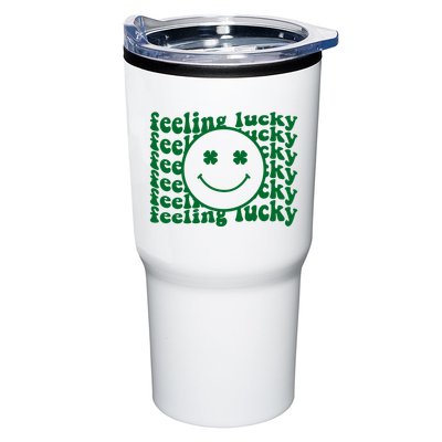 Feeling Lucky St Patricks Day Smile Face Emoji Tumbler