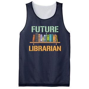 Future Librarian School Librarian Book Gift Mesh Reversible Basketball Jersey Tank