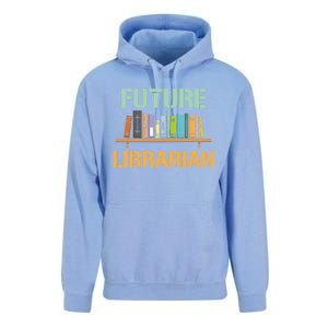 Future Librarian School Librarian Book Gift Unisex Surf Hoodie