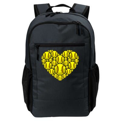 Funny Love Softball Heart Shape Happy Valentine's Day Great Gift Daily Commute Backpack