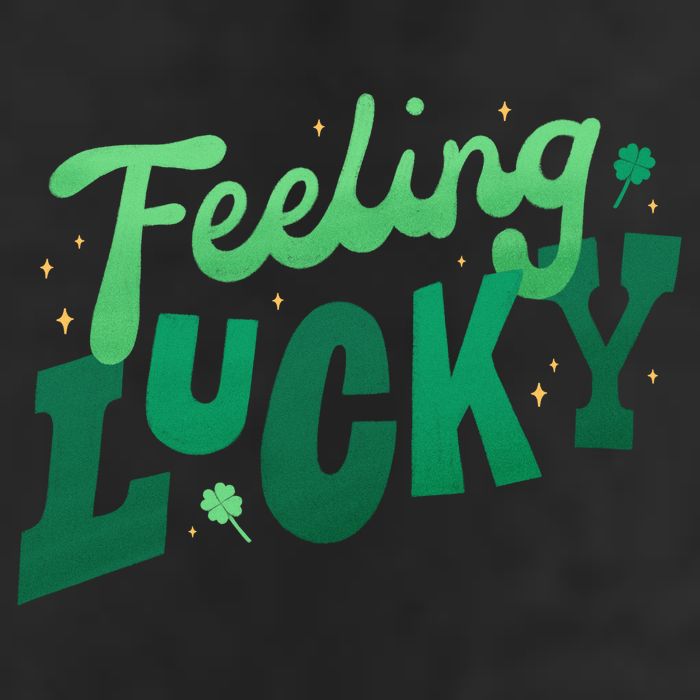 Feeling Lucky St Patrick's Day Festive 7 Panel Mesh Trucker Snapback Hat
