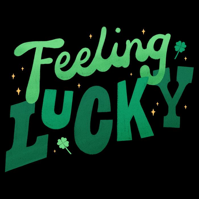Feeling Lucky St Patrick's Day Festive Drawstring Bag