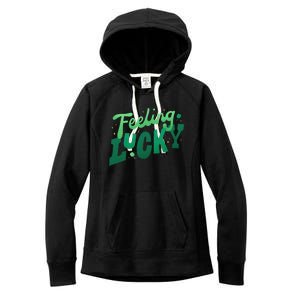 Feeling Lucky St Patrick's Day Festive Women's Fleece Hoodie