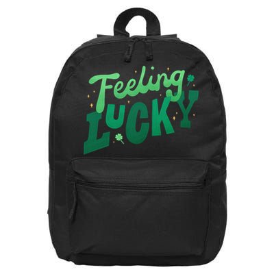 Feeling Lucky St Patrick's Day Festive 16 in Basic Backpack