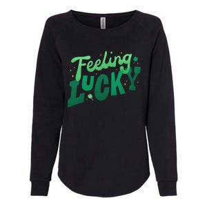 Feeling Lucky St Patrick's Day Festive Womens California Wash Sweatshirt