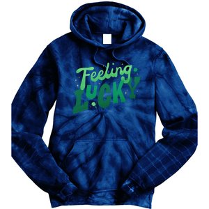 Feeling Lucky St Patrick's Day Festive Tie Dye Hoodie