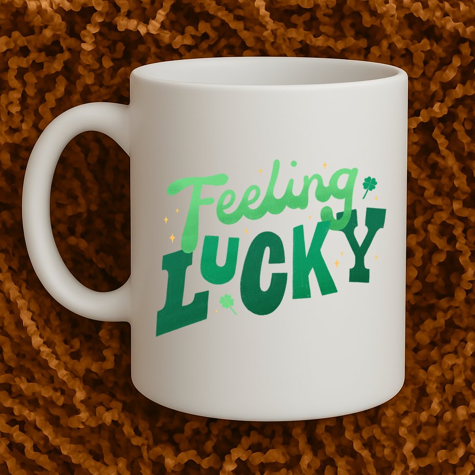 Feeling Lucky St Patrick's Day Festive Mug