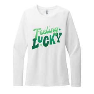 Feeling Lucky St Patrick's Day Festive Womens CVC Long Sleeve Shirt