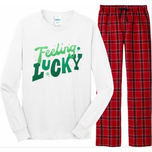 Feeling Lucky St Patrick's Day Festive Long Sleeve Pajama Set