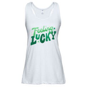 Feeling Lucky St Patrick's Day Festive Ladies Essential Flowy Tank