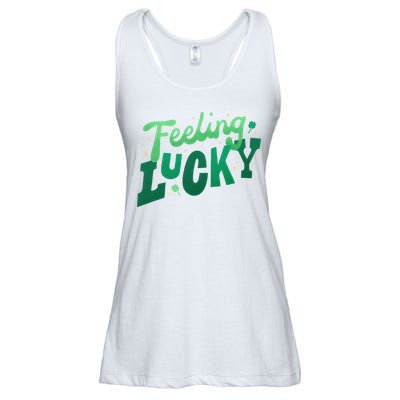 Feeling Lucky St Patrick's Day Festive Ladies Essential Flowy Tank