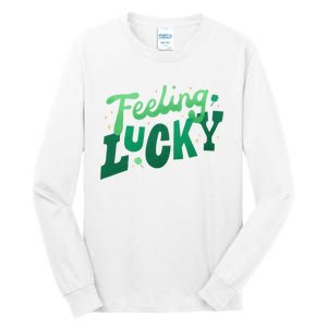 Feeling Lucky St Patrick's Day Festive Tall Long Sleeve T-Shirt