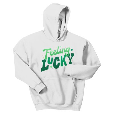 Feeling Lucky St Patrick's Day Festive Kids Hoodie