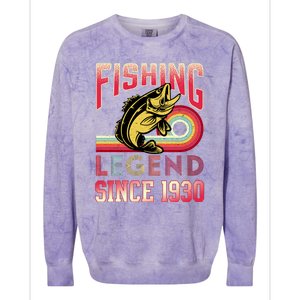 Fishing Legend Since 1930 Colorblast Crewneck Sweatshirt