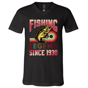 Fishing Legend Since 1930 V-Neck T-Shirt