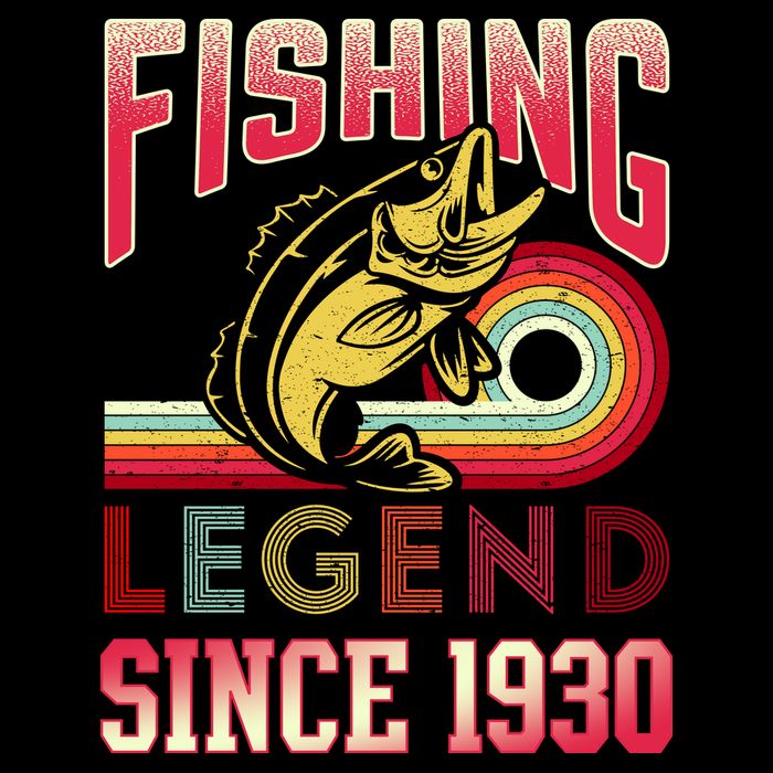 Fishing Legend Since 1930 Button