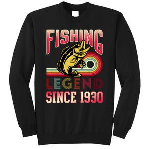 Fishing Legend Since 1930 Tall Sweatshirt