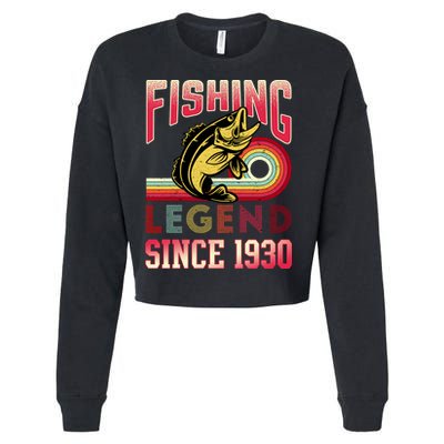Fishing Legend Since 1930 Cropped Pullover Crew