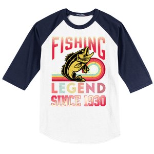 Fishing Legend Since 1930 Baseball Sleeve Shirt