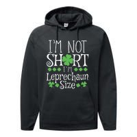 Funny Leprechaun Size St Patricks Day Performance Fleece Hoodie