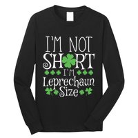 Funny Leprechaun Size St Patricks Day Long Sleeve Shirt