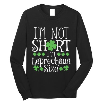 Funny Leprechaun Size St Patricks Day Long Sleeve Shirt