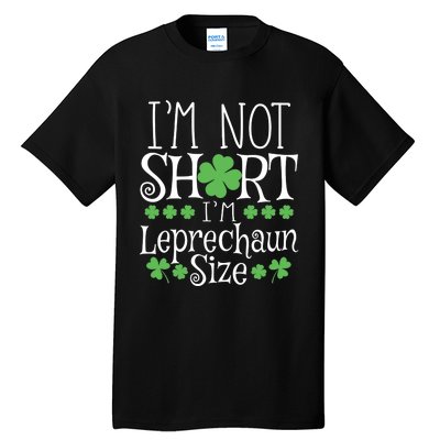 Funny Leprechaun Size St Patricks Day Tall T-Shirt