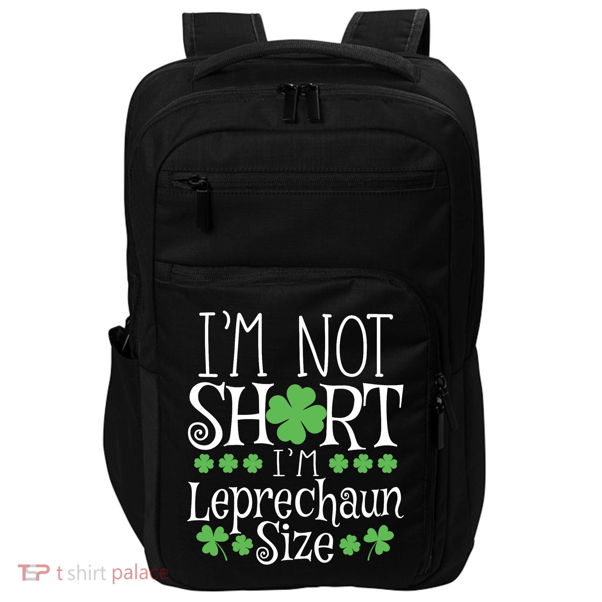Funny Leprechaun Size St Patricks Day Impact Tech Backpack
