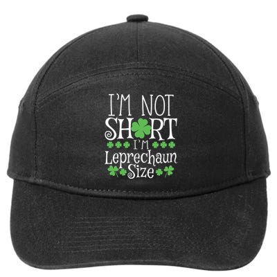 Funny Leprechaun Size St Patricks Day 7-Panel Snapback Hat