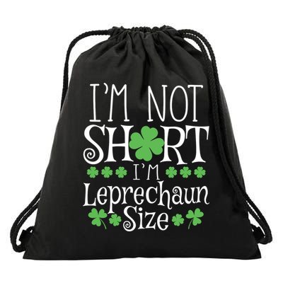 Funny Leprechaun Size St Patricks Day Drawstring Bag