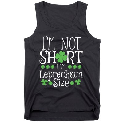 Funny Leprechaun Size St Patricks Day Tank Top