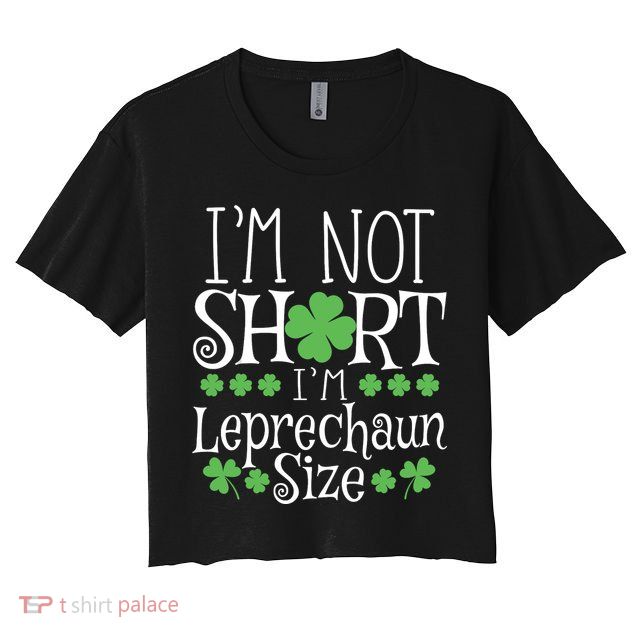 Funny Leprechaun Size St Patricks Day Crop Top