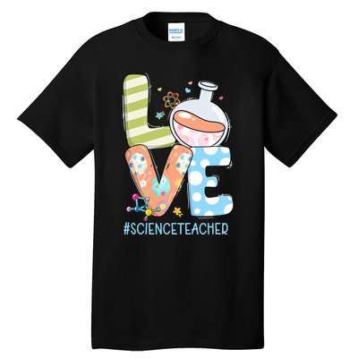 Funny Love Science Teacher Teacherlife Easter Day Outfit Tall T-Shirt