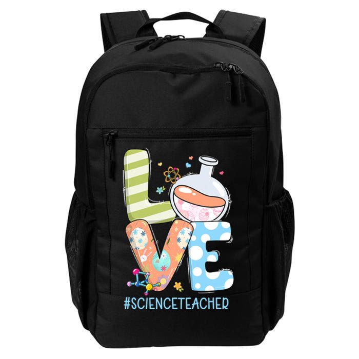 Funny Love Science Teacher Teacherlife Easter Day Outfit Daily Commute Backpack