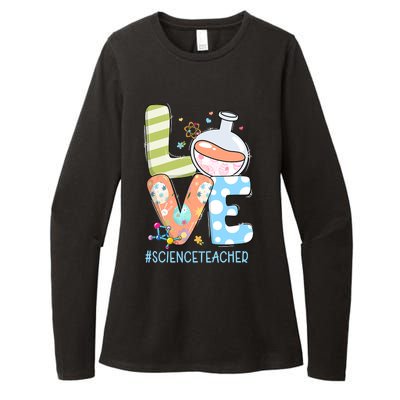 Funny Love Science Teacher Teacherlife Easter Day Outfit Womens CVC Long Sleeve Shirt