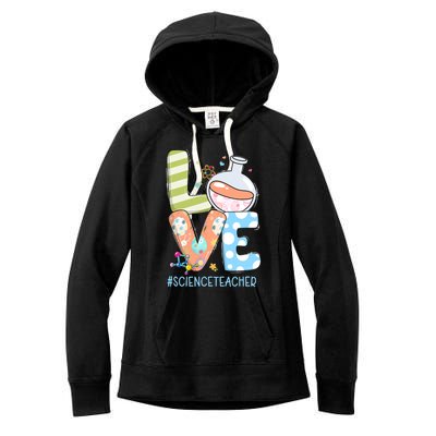 Funny Love Science Teacher Teacherlife Easter Day Outfit Women's Fleece Hoodie