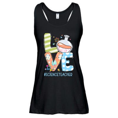 Funny Love Science Teacher Teacherlife Easter Day Outfit Ladies Essential Flowy Tank